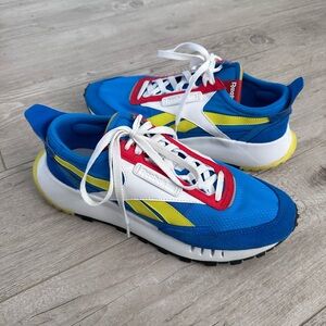 Reebok Blue and Yellow Athletic Sneakers